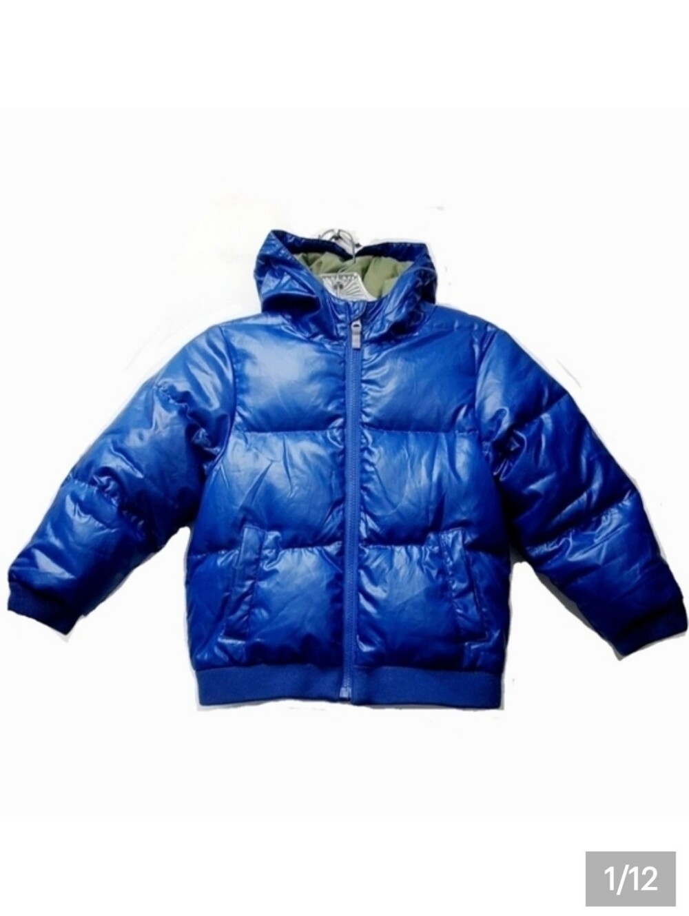 Hanna Andersson Outdoor Royal Blue Puffer Down Fill Jacket Hood Pockets Sz 6-7
